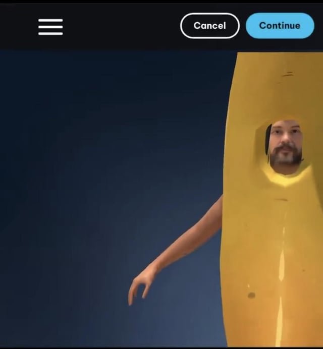 Vote for Shane the banana skin